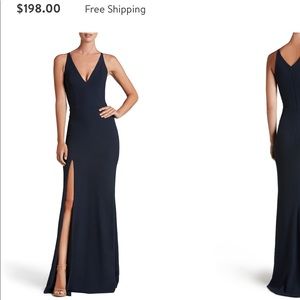 Dress The Population Slit Gown